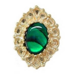 N277 14K GREEN PAUA SLIDE 